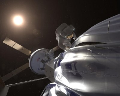 Astronauts will explore an asteroid. Image: NASA.